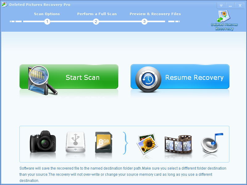 Deleted Pictures Recovery Pro software
