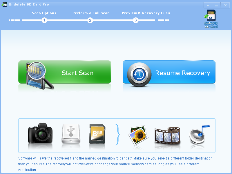 Click to view Undelete SD Card Pro 2.9.1 screenshot
